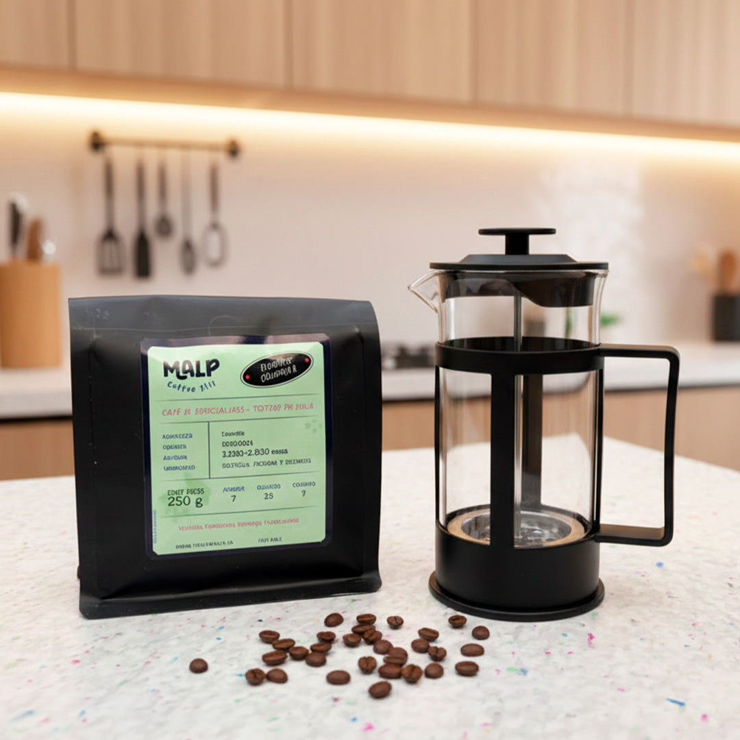 Pack Prensa Francesa 350 ml + 250 g Café Molido